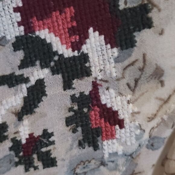 Zara Basic Cream Sheer Floral Blouse - Picture 6 of 7